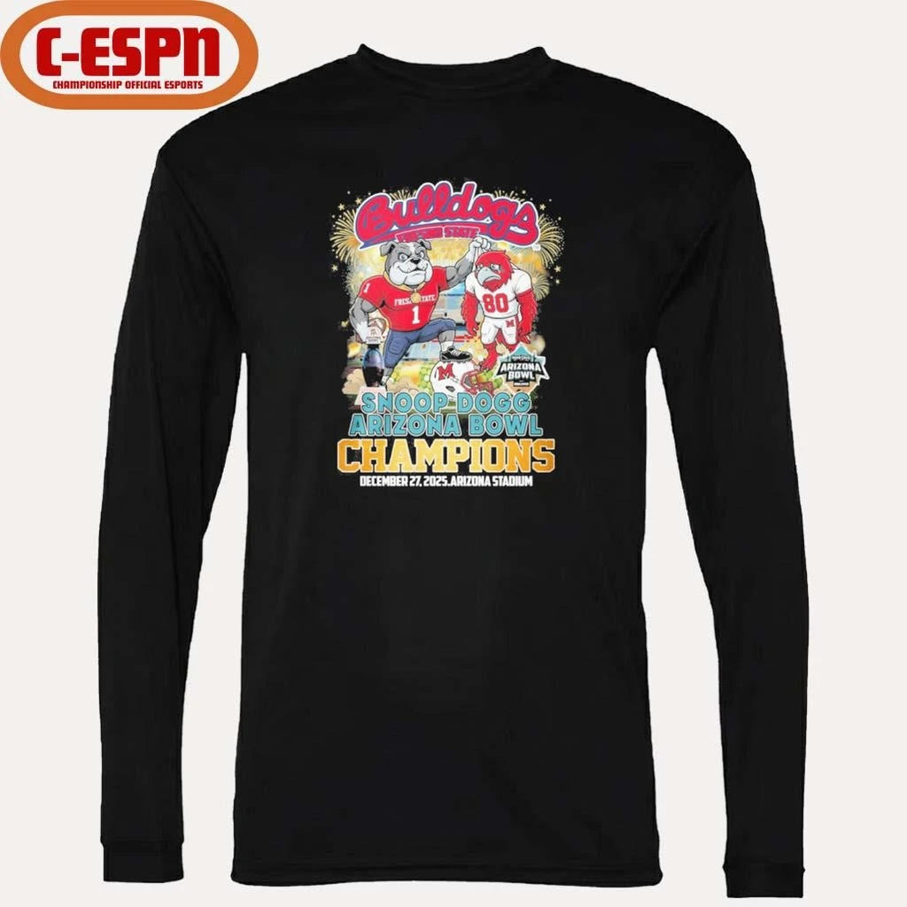 Official Fresno State Bulldogs Mascot Arizona Bowl Champions Shirt
