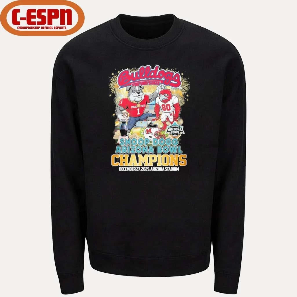 Official Fresno State Bulldogs Mascot Arizona Bowl Champions Shirt