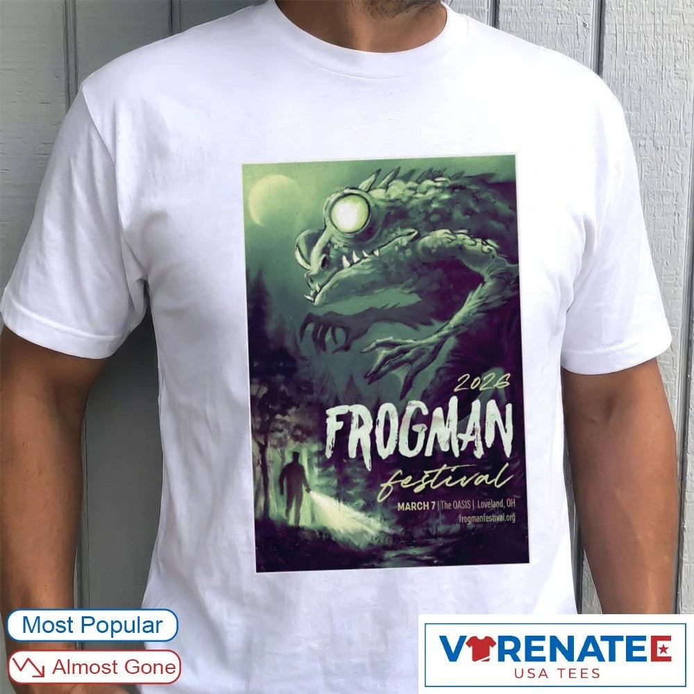 Official Frogman Festival tHE Oasis Loveland OH On March 7 2026 Poster T-Shirt