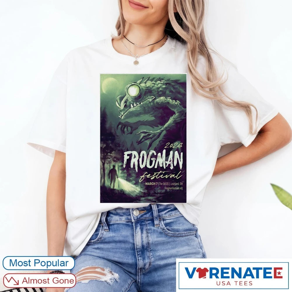 Official Frogman Festival tHE Oasis Loveland OH On March 7 2026 Poster T-Shirt