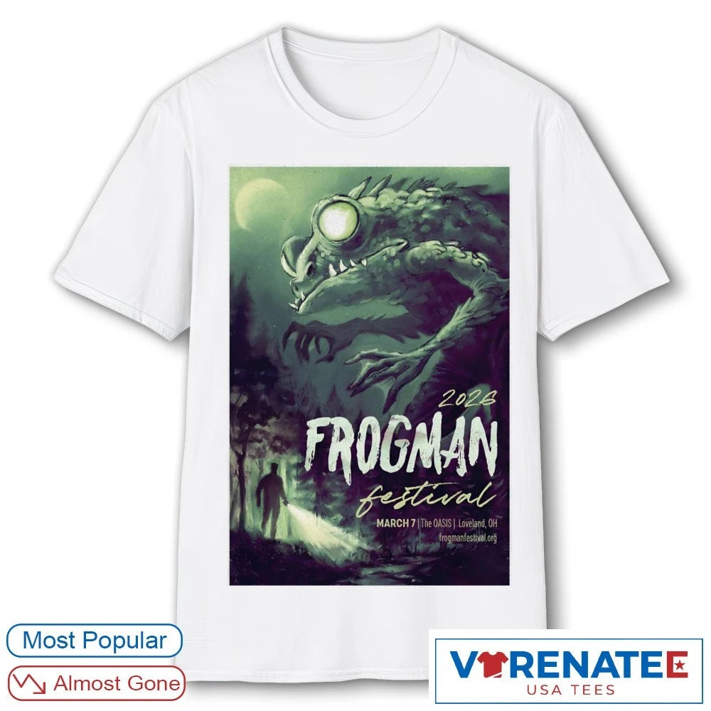 Official Frogman Festival tHE Oasis Loveland OH On March 7 2026 Poster T-Shirt