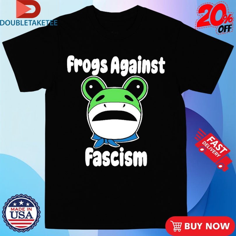 Official Frogs Against Fascism Melcom Brown Shirts