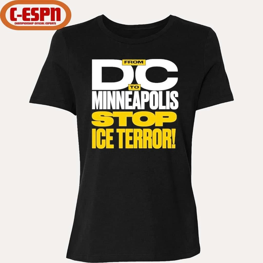 Official From DC To Minneapolis Stop Ice Terror T-Shirt