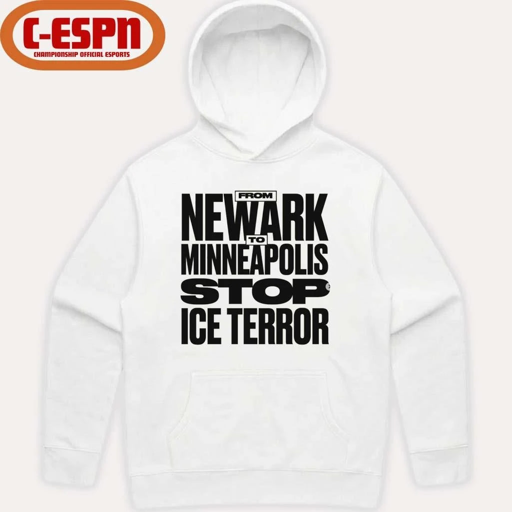 Official From Newark To Minneapolis Stop Ice Terror T-Shirt