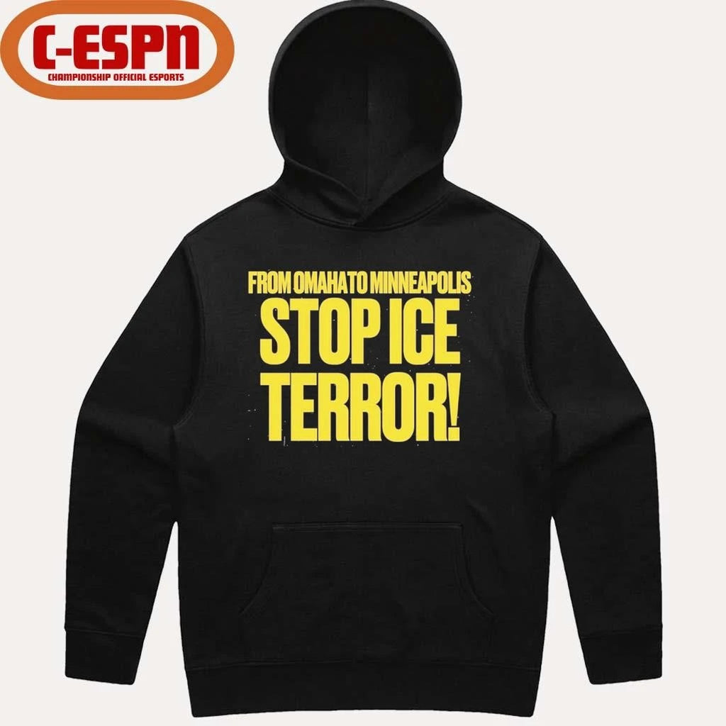 Official From Omaha To Minneapolis Stop Ice Terror T-Shirt