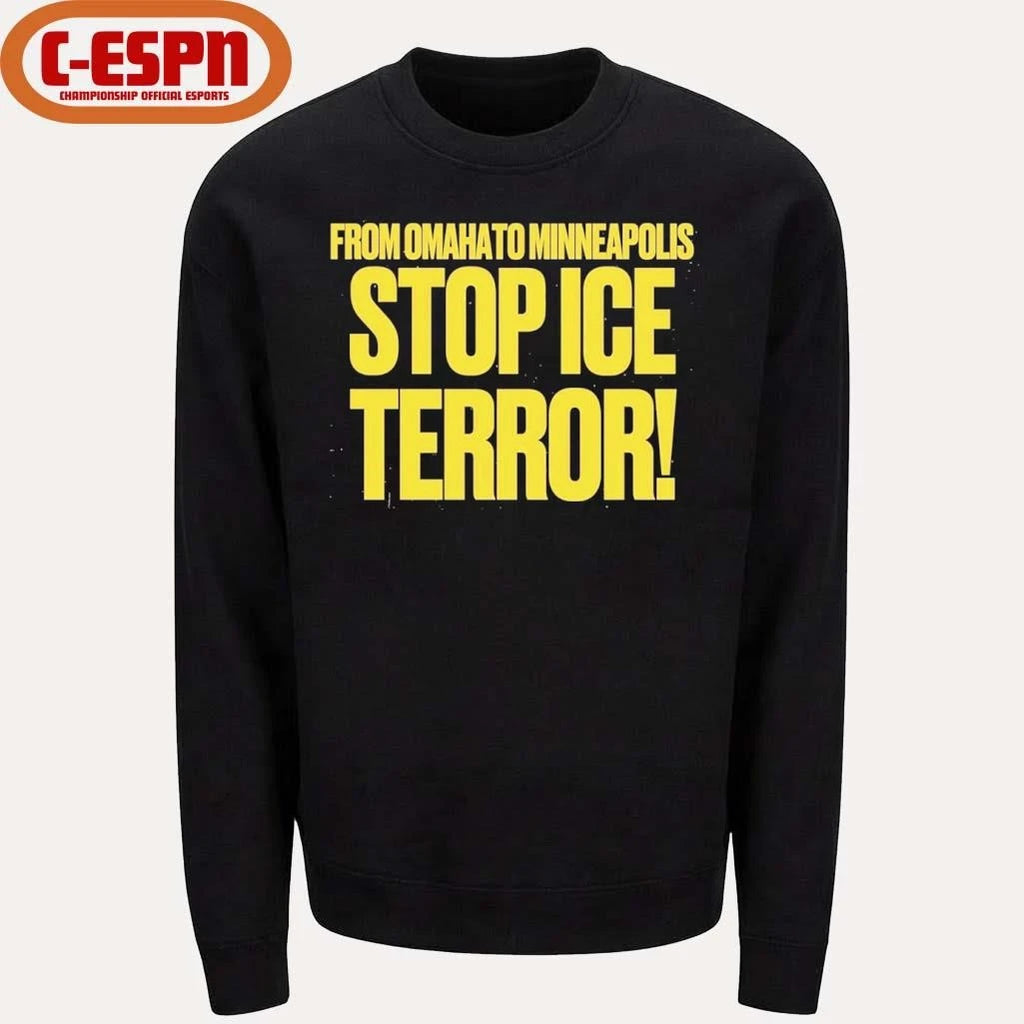 Official From Omaha To Minneapolis Stop Ice Terror T-Shirt