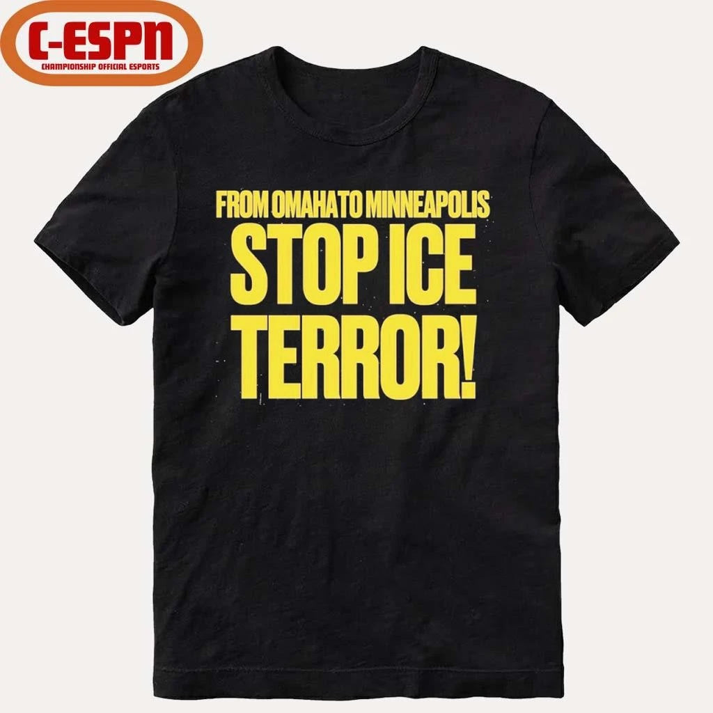 Official From Omaha To Minneapolis Stop Ice Terror T-Shirt