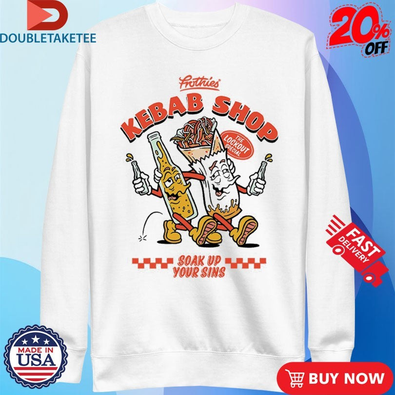 Official Frothies Kebab Shop Soak Up Your Sins Shirts