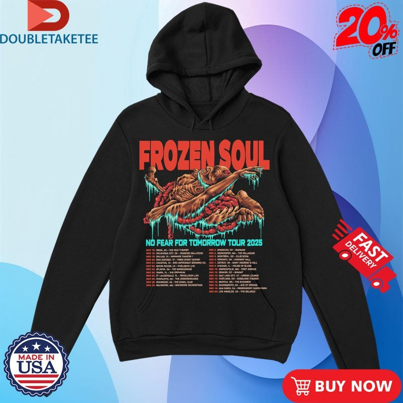 Official Frozen Soul No Fear For Tomorrow Cattle Tour 2025 Dates Shirts