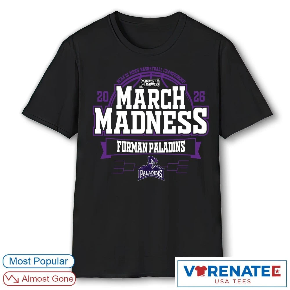 Official Furman Paladins 2026 NCAA DI Men’s Basketball Championship March Madness T-Shirt