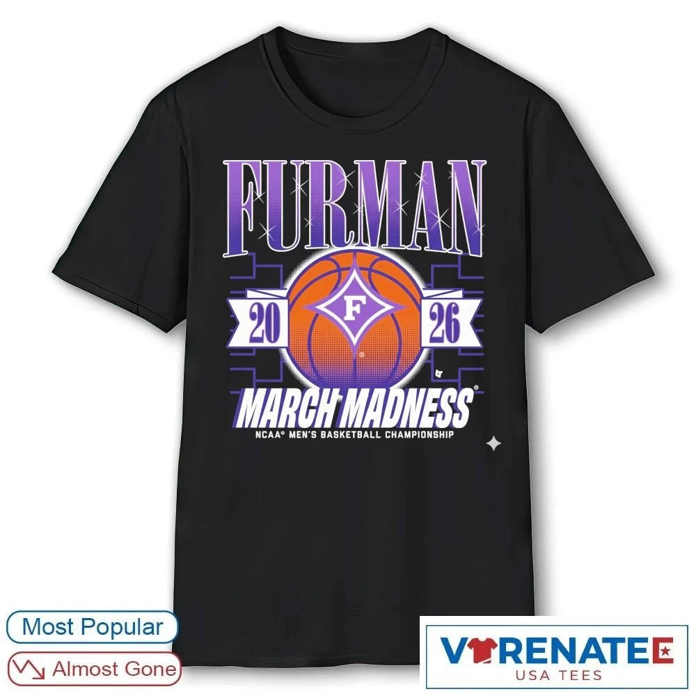 Official Furman Paladins MBB 2026 NCAA Men’s Basketball Championship March Madness T-Shirt