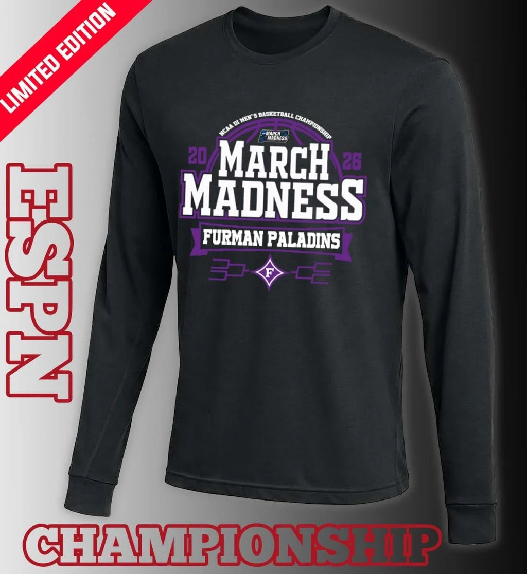 Official Furman Paladins March Madness 2026 NCAA DI Men’s Basketball Tournament T-Shirt