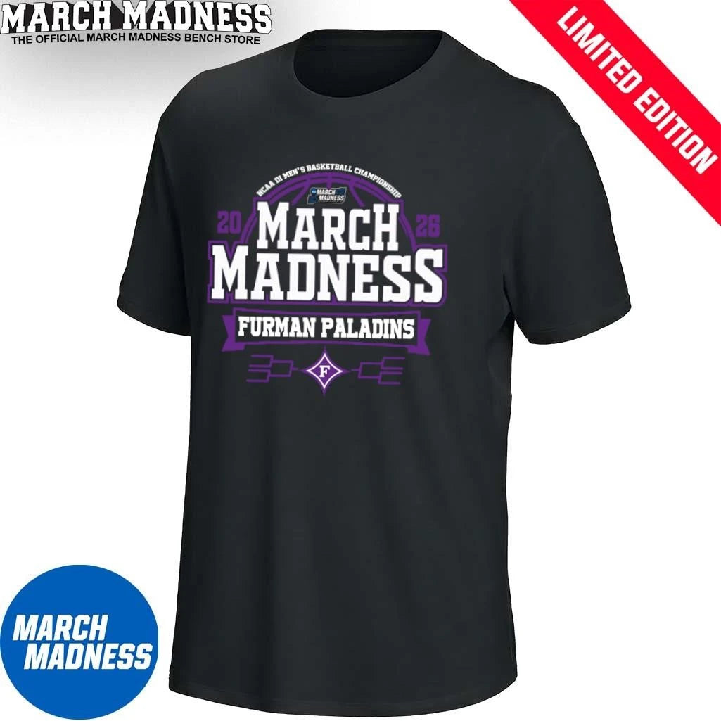 Official Furman Paladins March Madness NCAA Men’s Basketball 2026 T-Shirt