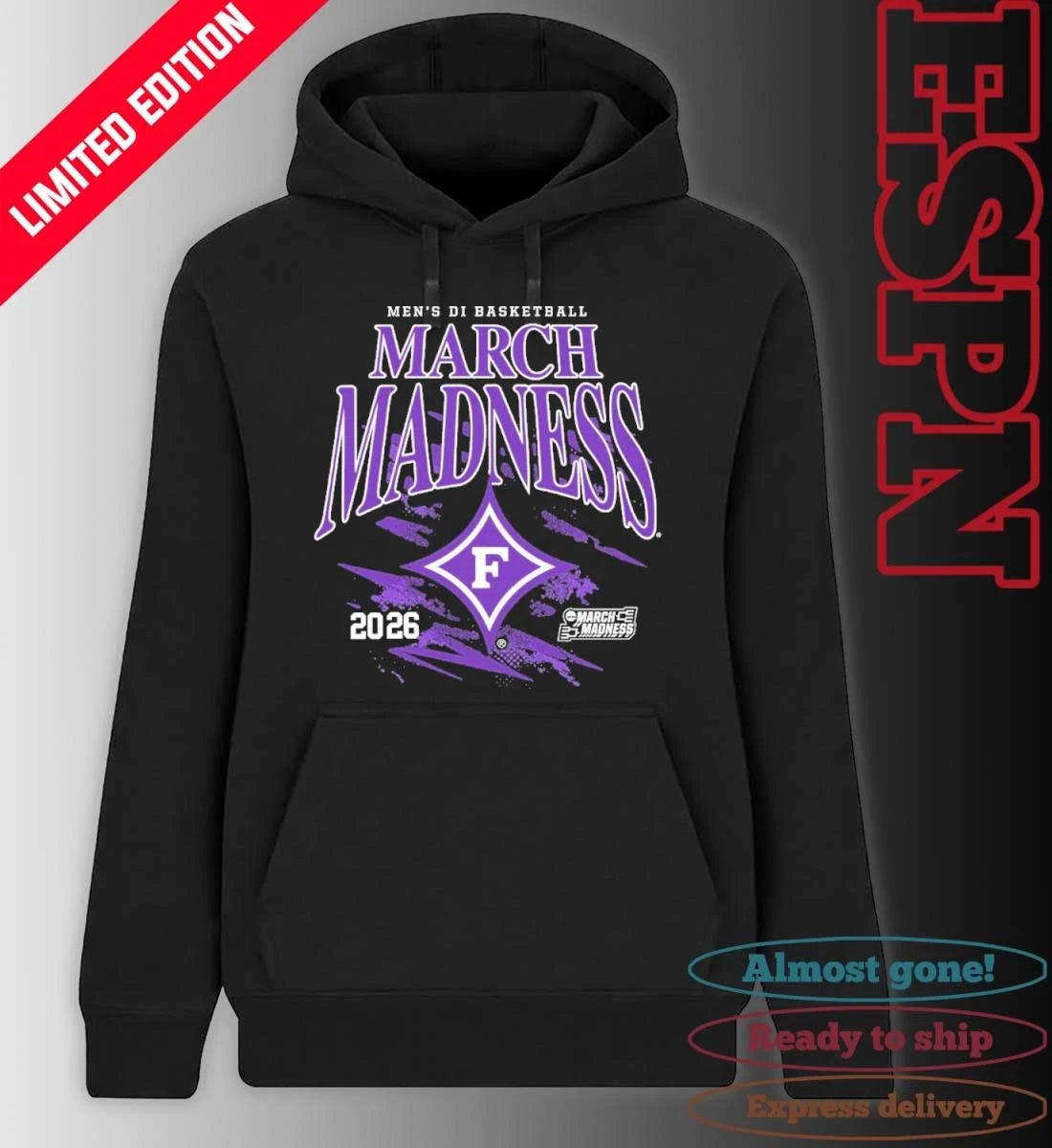 Official Furman University Men’s Basketball 2026 NCAA March Madness Bound T-Shirt