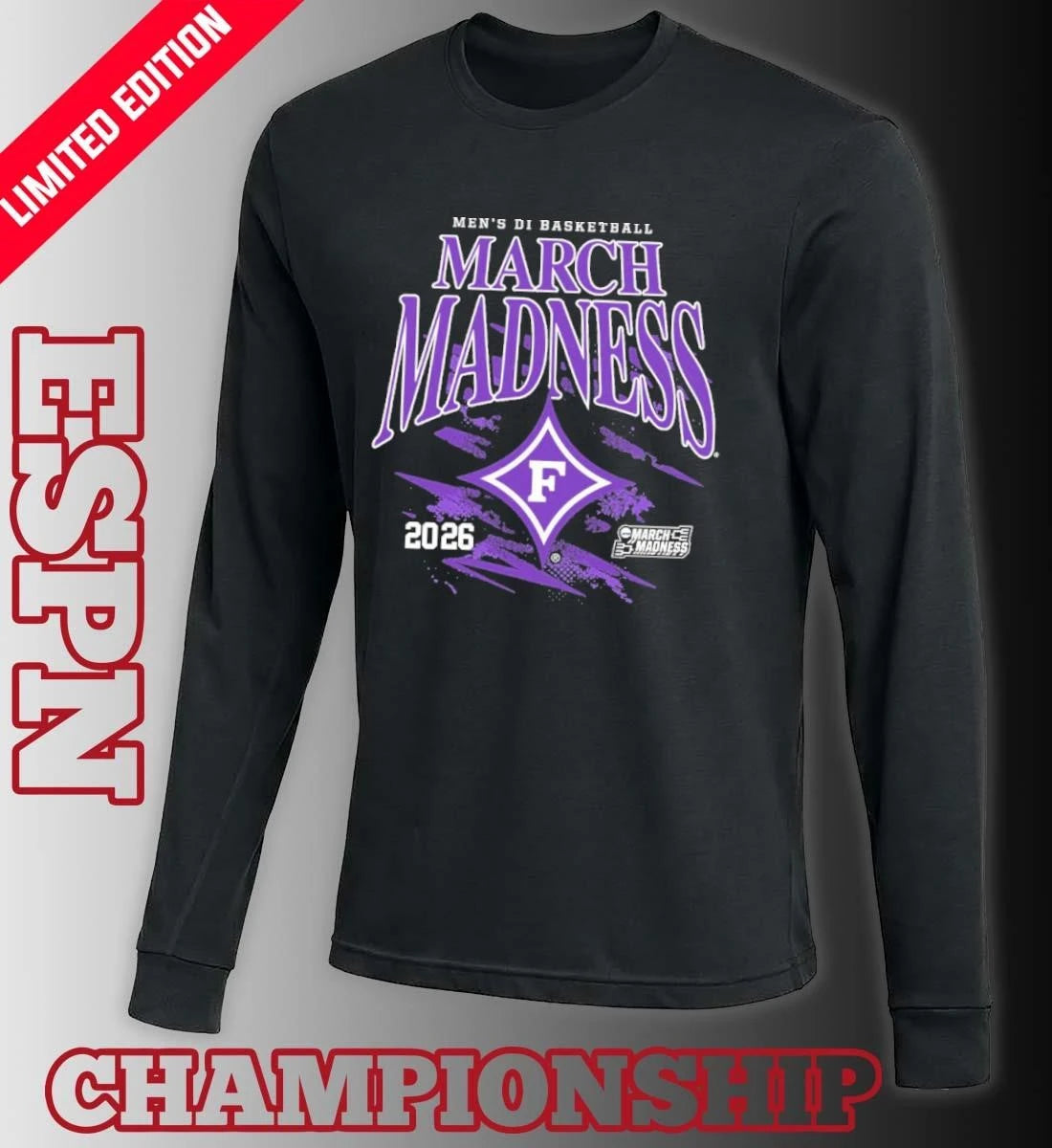 Official Furman University Men’s Basketball 2026 NCAA March Madness Bound T-Shirt