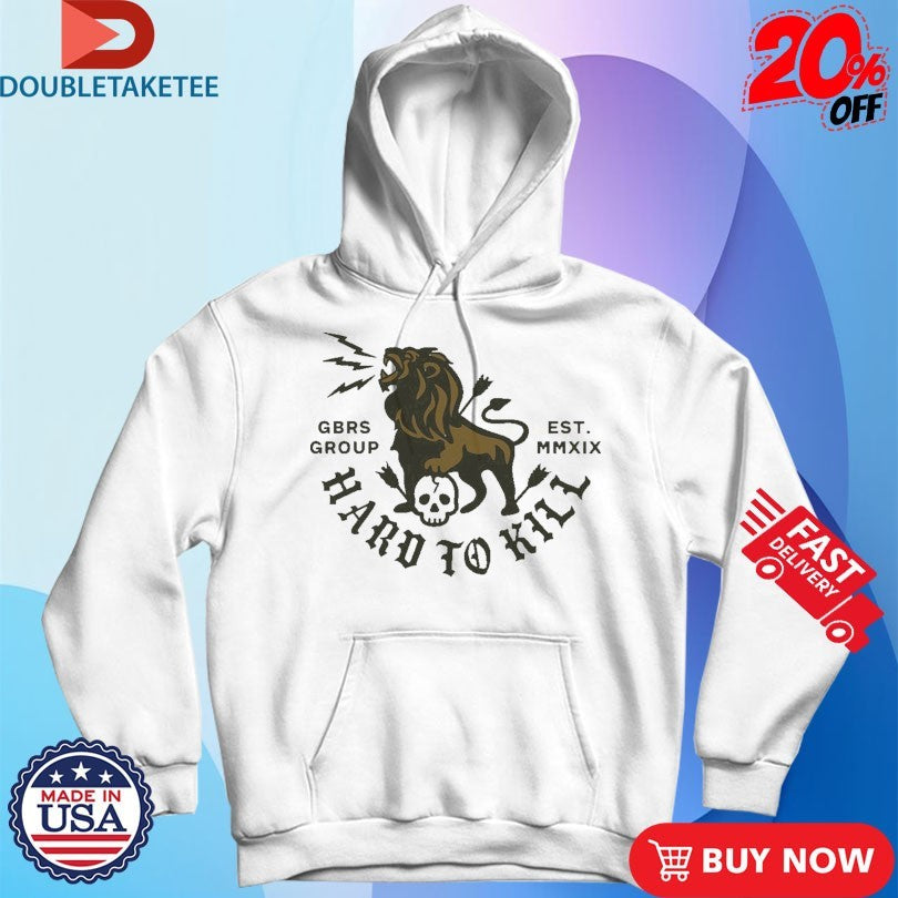 Official GBRS Group Hard To Kill Lion &amp; Skull Shirts