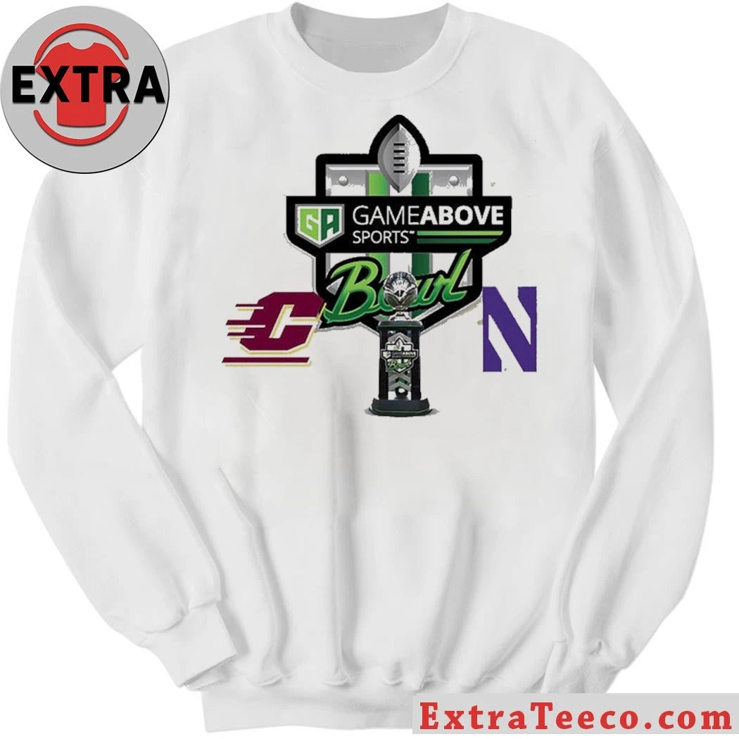 Official GameAbove Sports Bowl Central Michigan Chippewas Vs Northwestern Wildcats Bowl Season College Football 2025 2026 Logo Shirt (Copy)