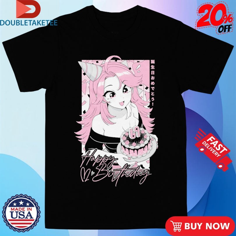 Official Gamersupps Happy Birthday Girl Anime Waifu Shirts