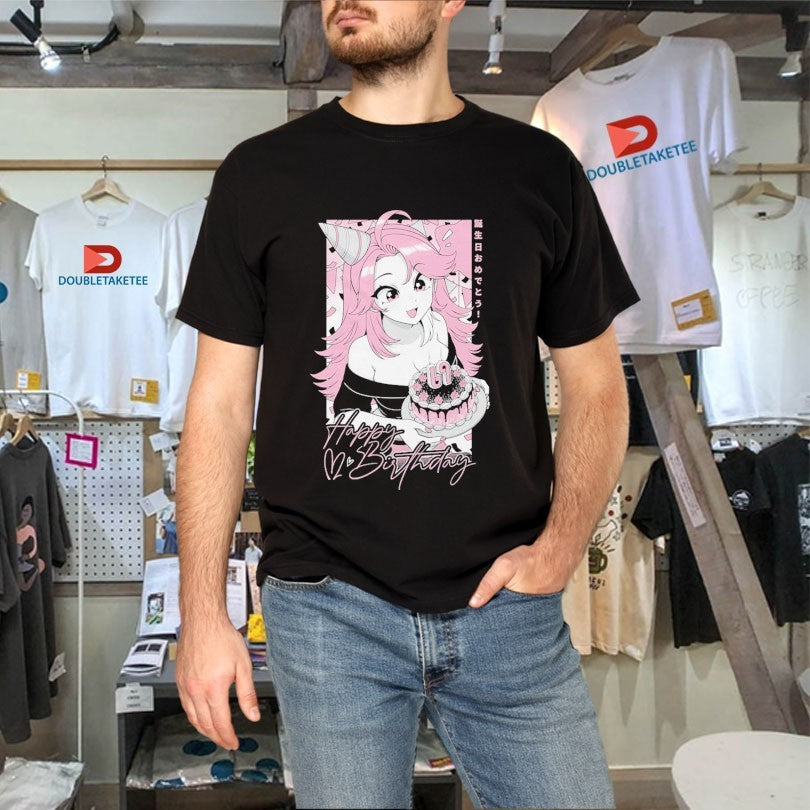 Official Gamersupps Happy Birthday Girl Anime Waifu Shirts
