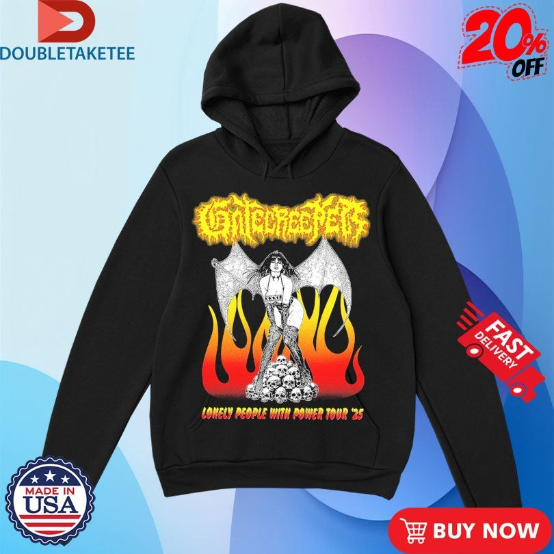 Official Gatecreeper Lonely People With Power Tour 2025 Shirts