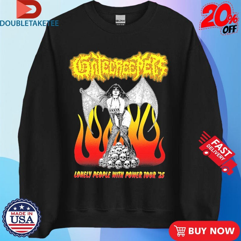 Official Gatecreeper Lonely People With Power Tour 2025 Shirts
