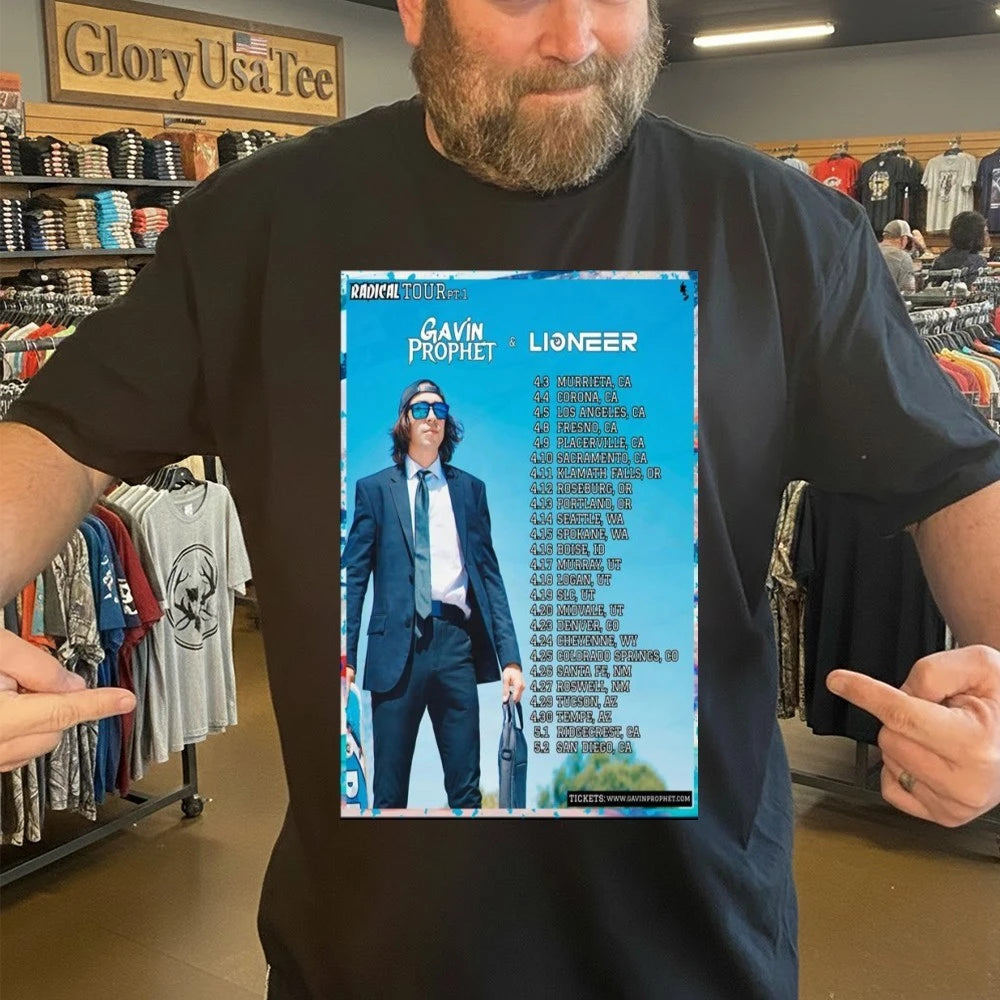Official Gavin Prophet &amp; Lioneer April 2026 Poster Shirt