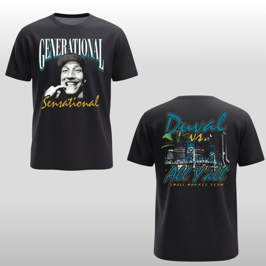 Official Generational Sensational Duval Vs All Yall Smart Market Team Shirt