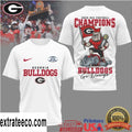 Official Georgia Bulldogs 2025 SEC Football Champs Go Dawgs Logo Shirt