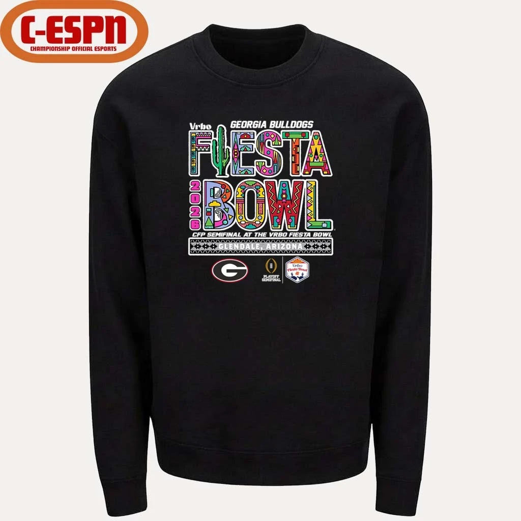 Official Georgia Bulldogs CFP Semifinal At The Vrbo Fiesta Bowl 2026 Shirt