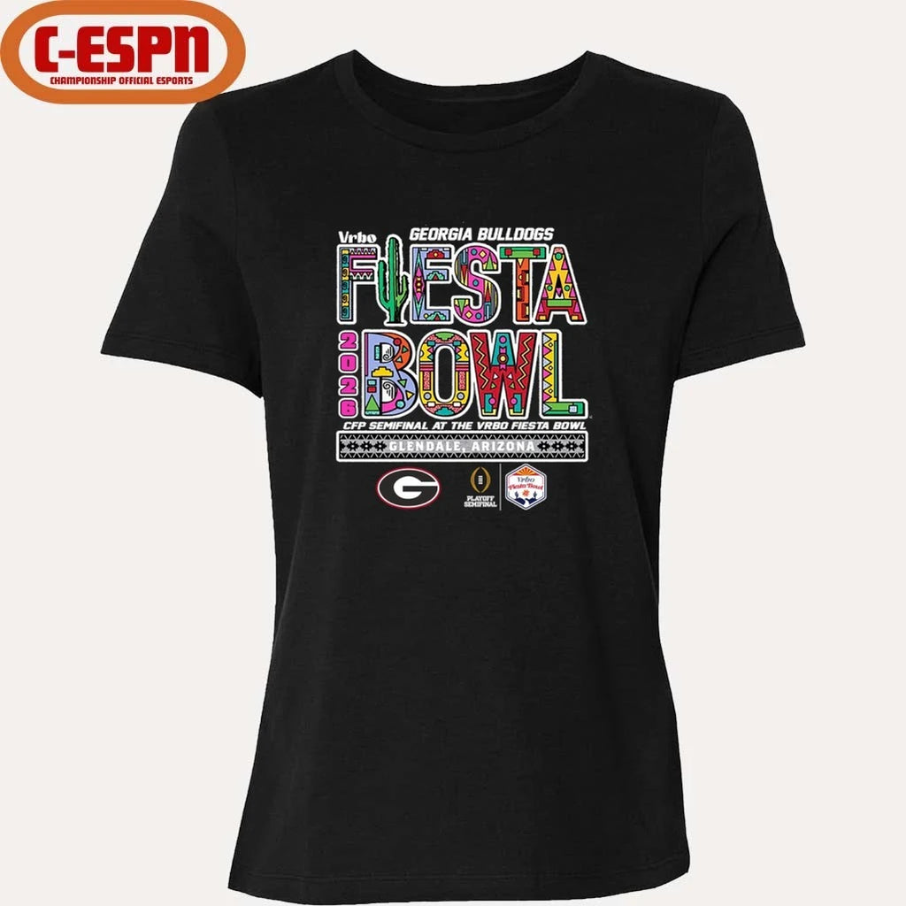 Official Georgia Bulldogs CFP Semifinal At The Vrbo Fiesta Bowl 2026 Shirt