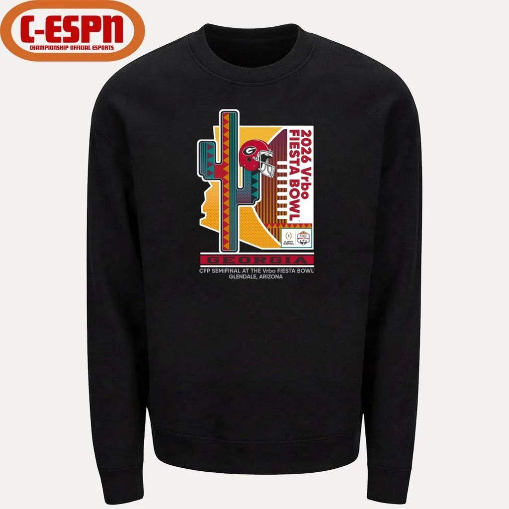 Official Georgia Bulldogs CFP Semifinal At The Vrbo Fiesta Bowl Glendale, AZ T-Shirt