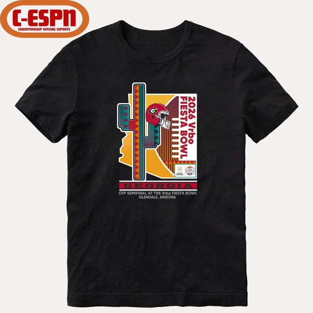 Official Georgia Bulldogs CFP Semifinal At The Vrbo Fiesta Bowl Glendale, AZ T-Shirt