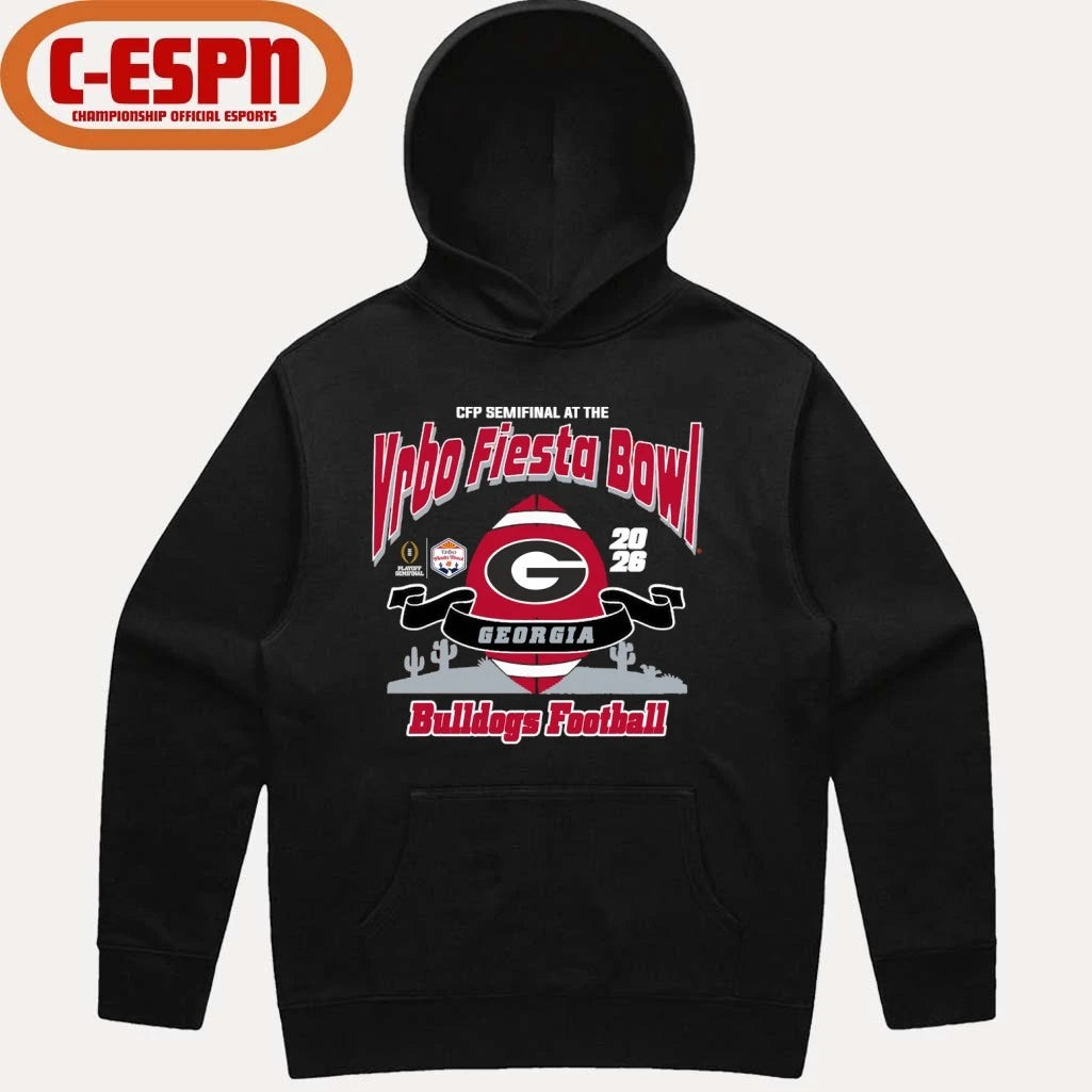 Official Georgia Bulldogs Vrbo Fiesta Bowl Bound T-Shirt
