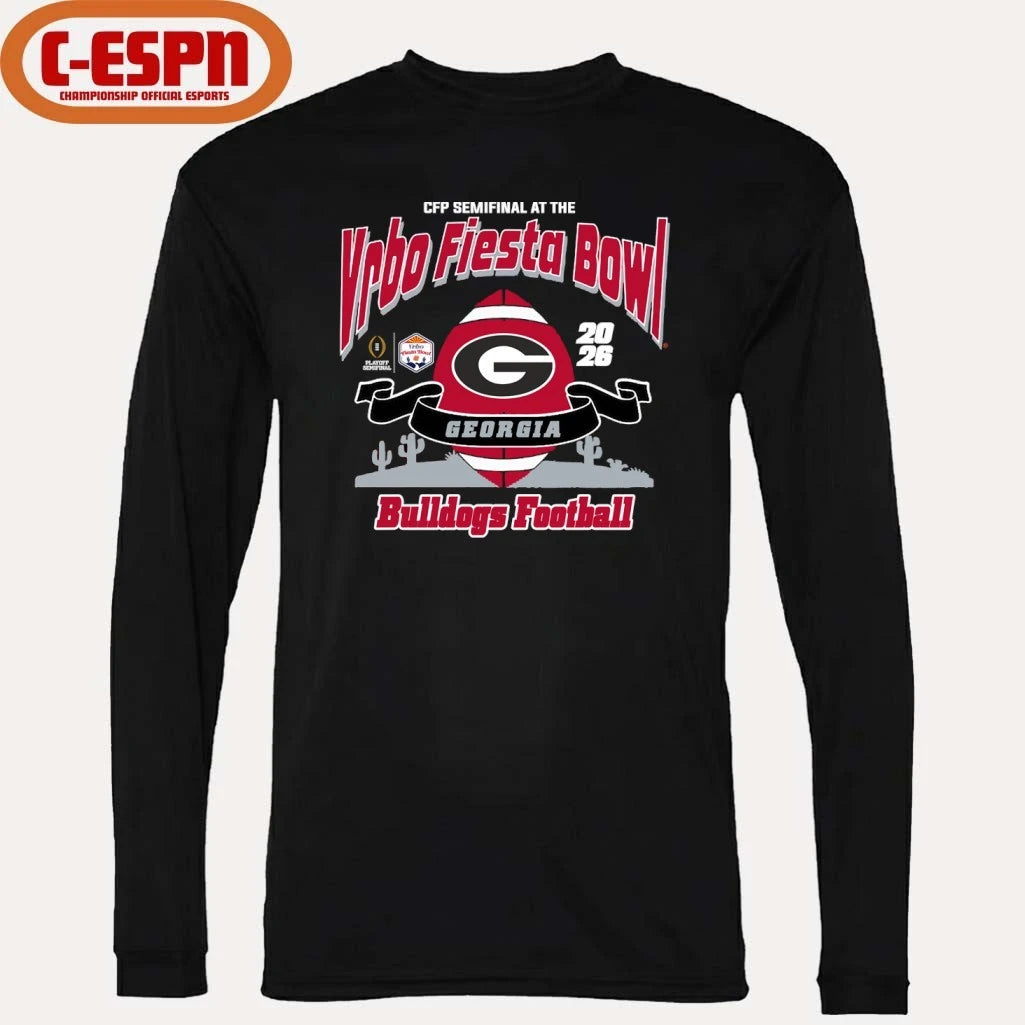 Official Georgia Bulldogs Vrbo Fiesta Bowl Bound T-Shirt