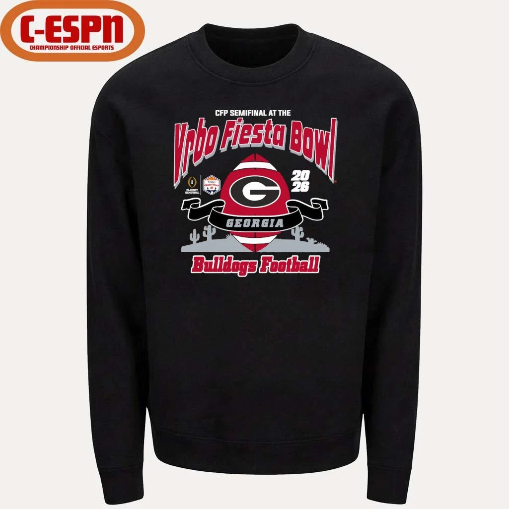 Official Georgia Bulldogs Vrbo Fiesta Bowl Bound T-Shirt