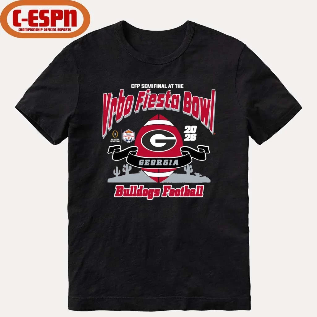 Official Georgia Bulldogs Vrbo Fiesta Bowl Bound T-Shirt