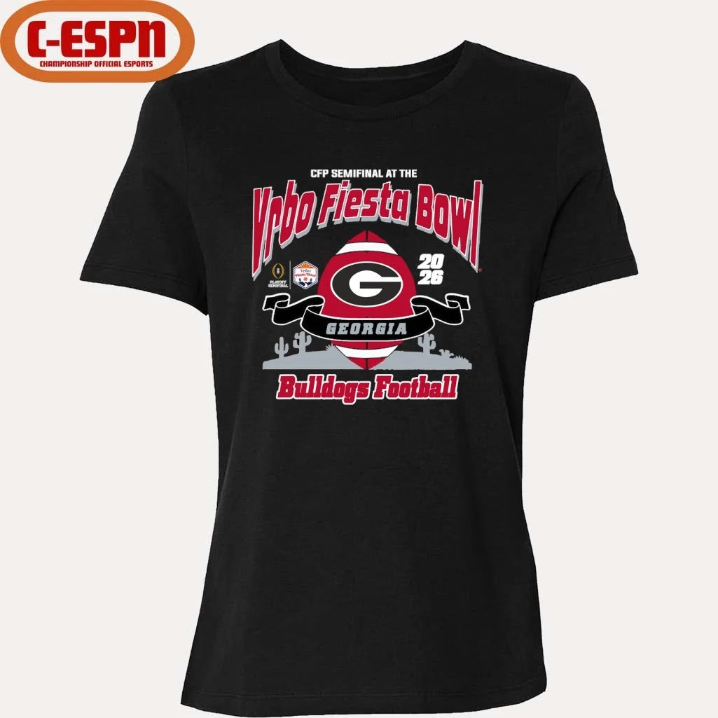 Official Georgia Bulldogs Vrbo Fiesta Bowl Bound T-Shirt