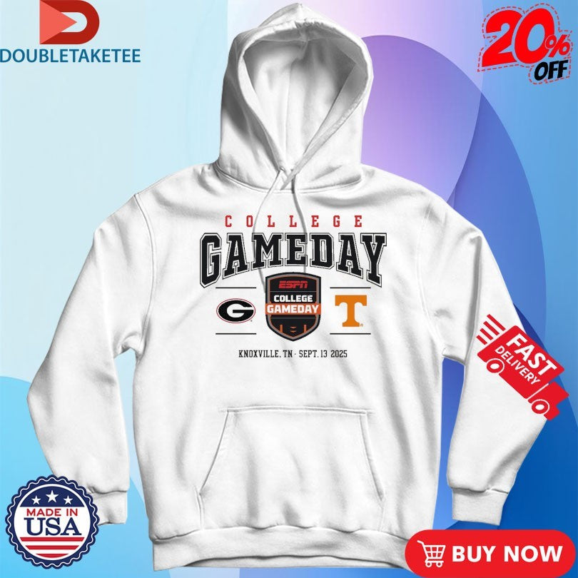 Official Georgia Bulldogs Vs Tennessee Volunteers College Gameday Knoxville TN Sept 13 2025 Shirts