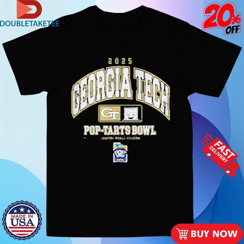 Official Georgia Tech Yellow Jackets 2025 Pop Tarts Bowl Shirts