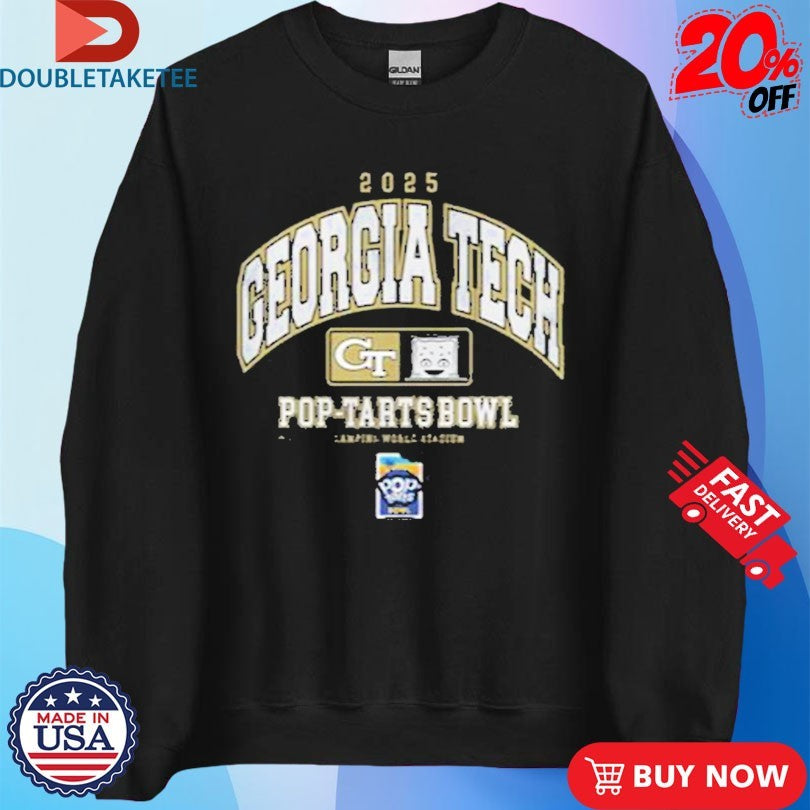 Official Georgia Tech Yellow Jackets 2025 Pop Tarts Bowl Shirts