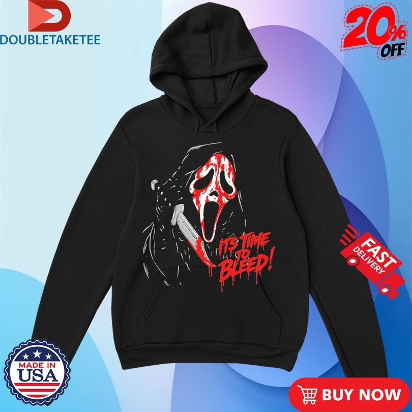 Official Ghostface It’s Time To Bleed Bleeding Shirts