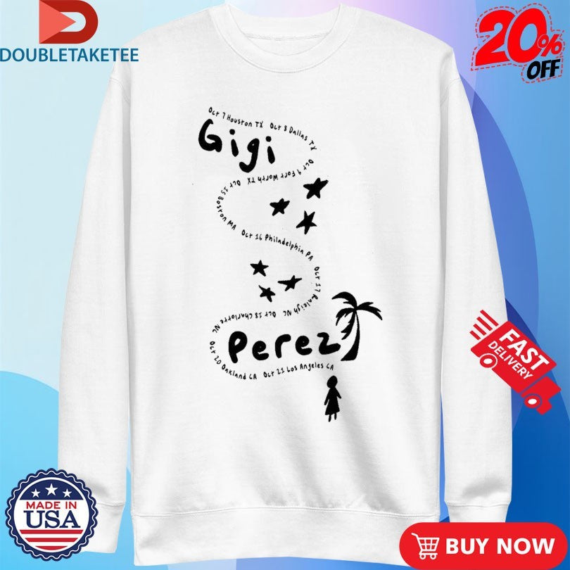 Official Gigi Perez Live Concert Tour 2025 Shirts