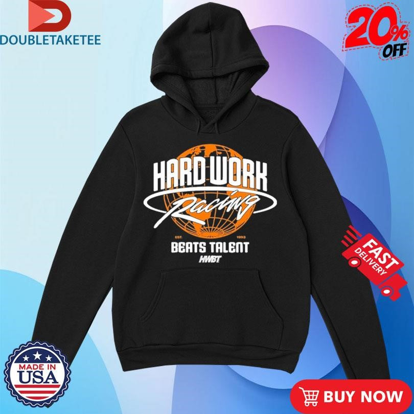 Official Global Boxy Hard Work Racing Beats Talent Globe Shirts