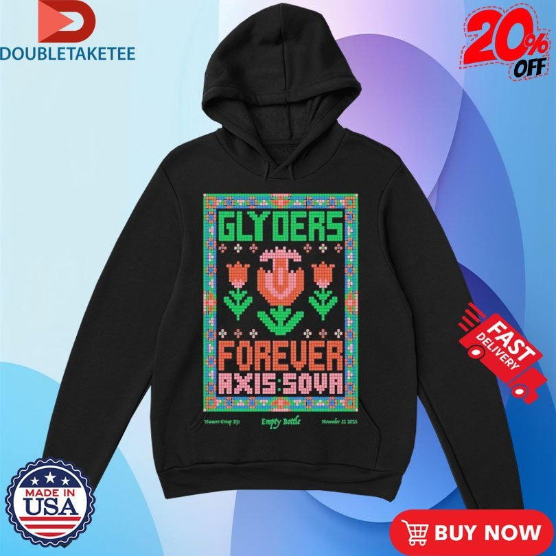 Official Glyders Empty Bottle Nov 22 2025 Tour Shirts