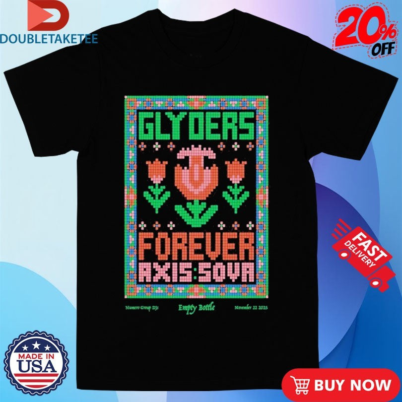 Official Glyders Empty Bottle Nov 22 2025 Tour Shirts