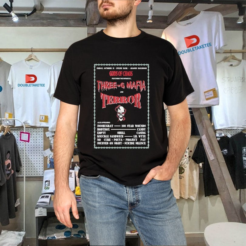 Official Gods of Chaos Halloween Chicago, IL Oct 31 2025 Tour Shirts