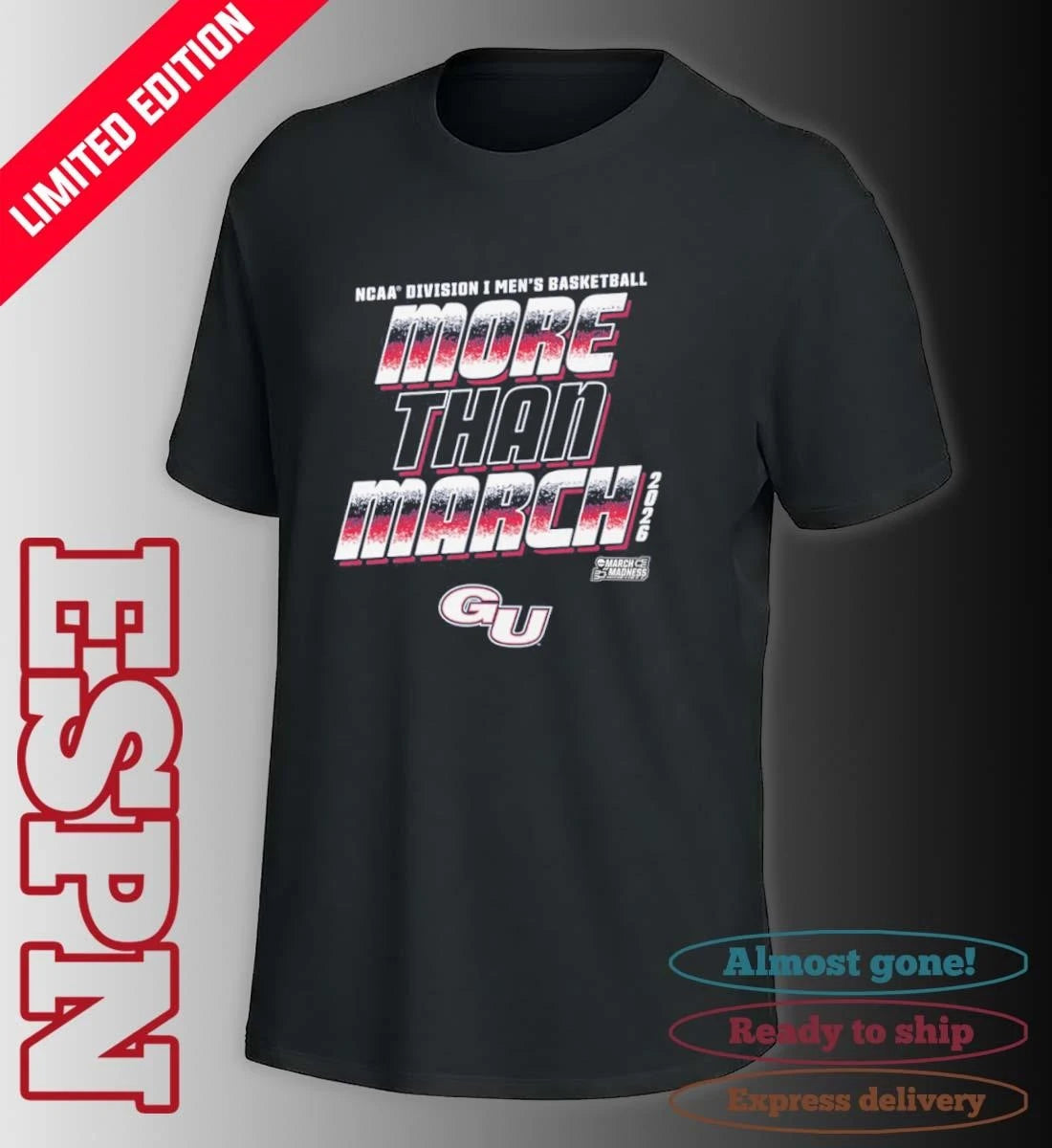 Official Gonzaga Men’s Basketball More Than March 2026 Shirt