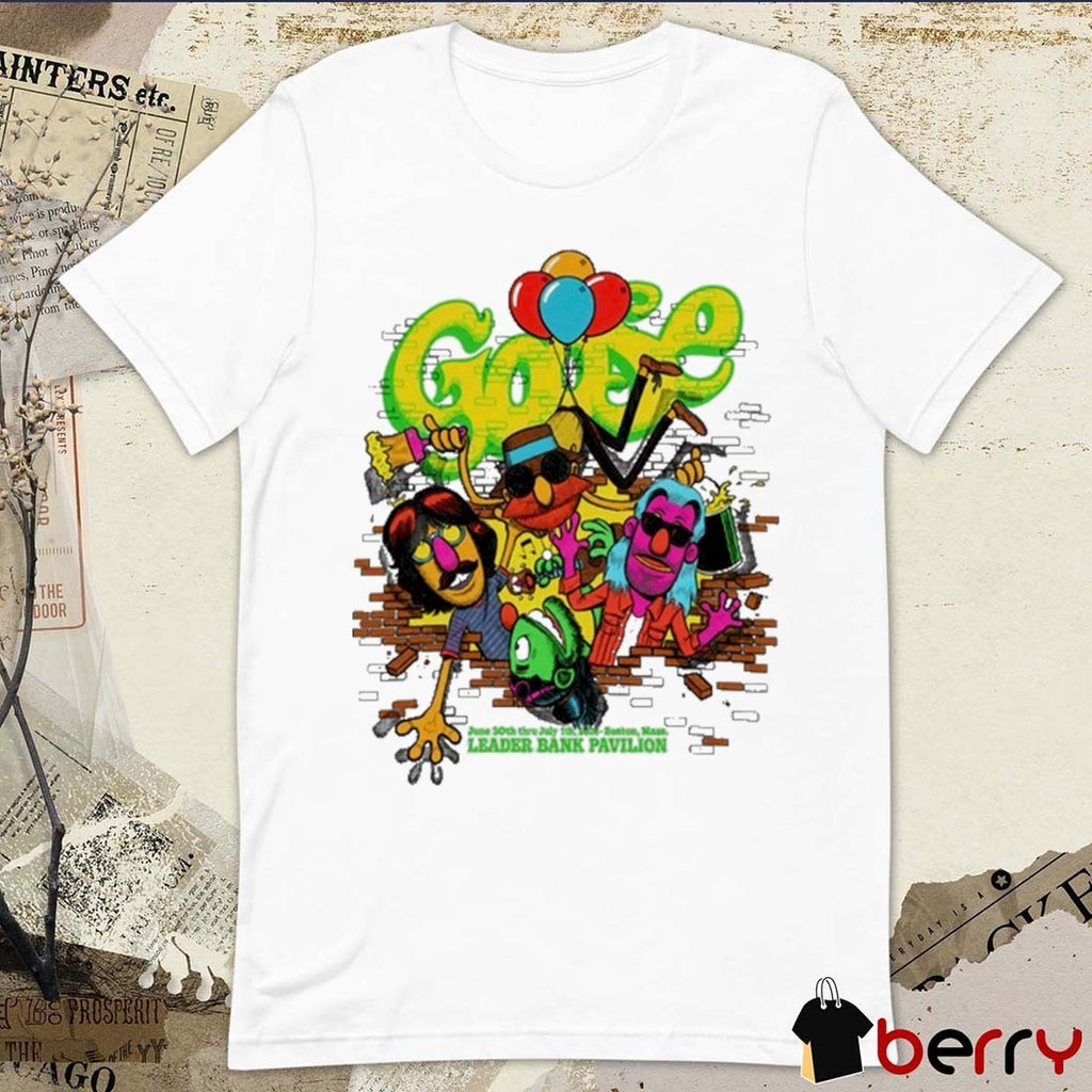 Goose June 30- July 1 2026 Leader Bank Pavilion Boston MA Tour Shirt