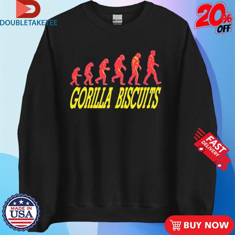 Official Gorilla Biscuits Start Today Evolution Shirts