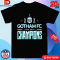 Official Gotham FC 2025 NWSL Champions Trophies Shirts